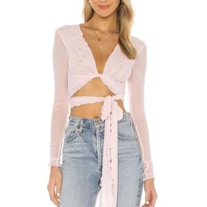 Lovers + Friends Camila Ballet Pink Top